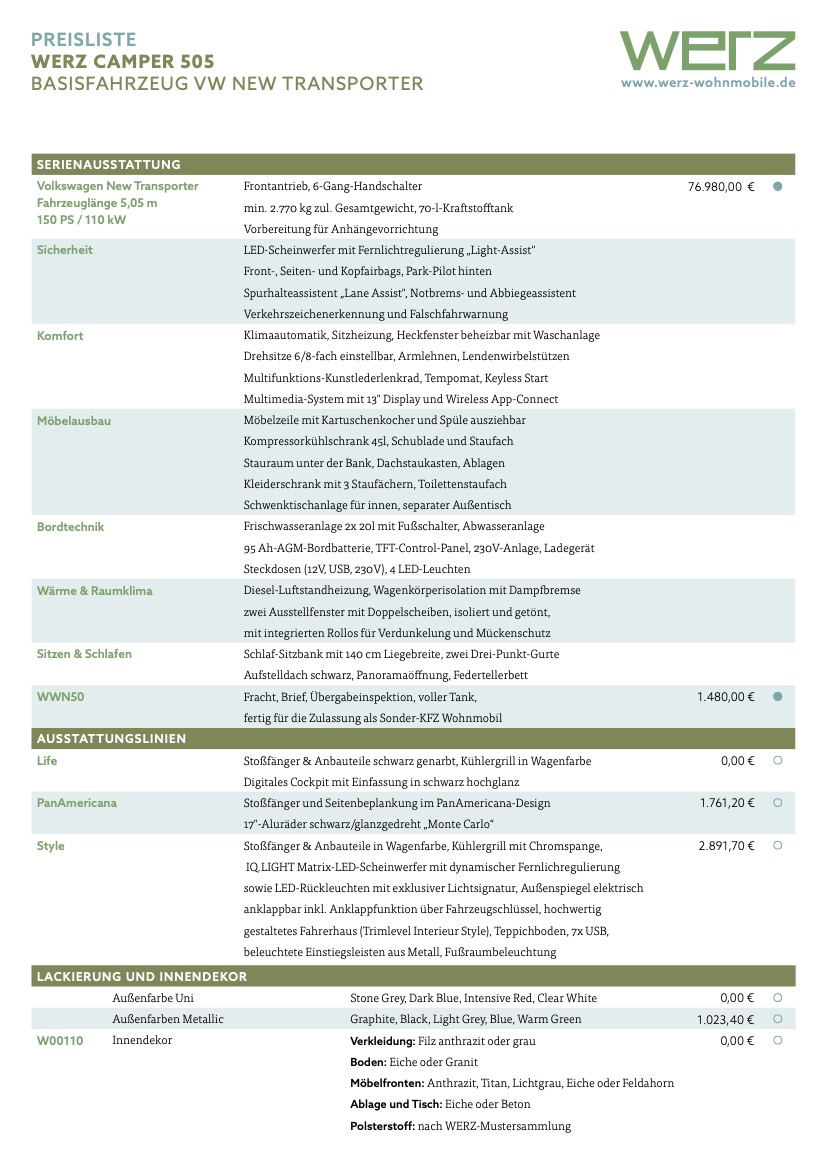 WERZ-Camper-505-preisliste-01-2026